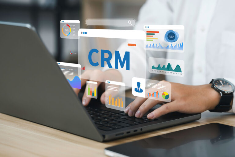 How Retail Teams Can Slash Admin Time by 30% Using Smart CRM Automation 1 pensive colleagues using modern device while taking statistics 3